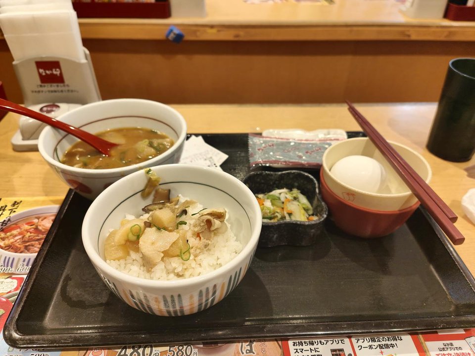 Morning breakfast at Nakau Shin Osaka